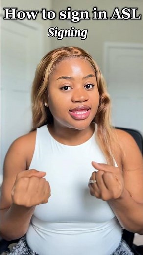 How to sign “sign” or “signing” in #asl