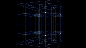 Virtual Particles Data Network Animation Background