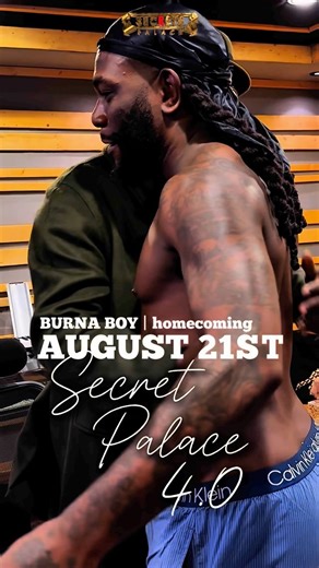 K-SOLO on Instagram: "AFRICAN GIANT X AFRICAS BIGGEST CLUB!! The Burna boy NO SIGN OF WEAKNESS HOMECOMING is happening LIVE at secrets palace on the 23rd of August! Catch ODG outside for the first time since his album dropped at @secretspalace !轢 You know already.. it’s go big or go home!! Cc @sheyman @burnaboygram @secretspalace"