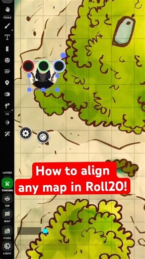Easy Tip! 💡 How to align any gridded map in Roll20 VTT