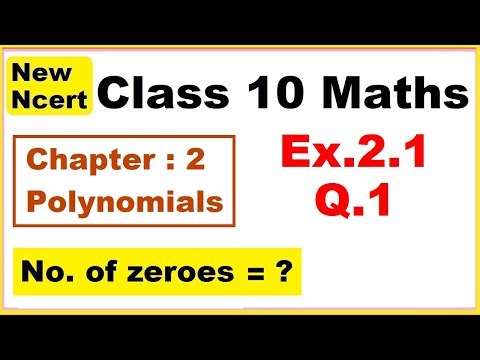 Class 10 Maths | Ex.2.1 Q1 | Chapter 2 | Polynomials | NEW NCERT | Ranveer Maths 10