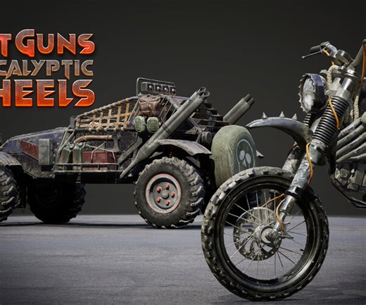 ArtStation - Last Guns - Apocalyptic Wheels [Unity   Unreal] | Game Assets