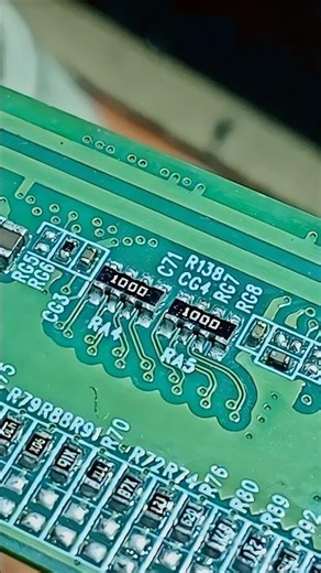 resistor array remove #pcb #component #electronic #shortvideo