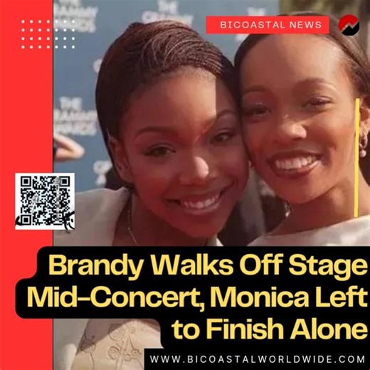 BRANDY WALKS OFF STAGE LEAVES MONICA TO FINISH PERFORMANCE #viralshorts