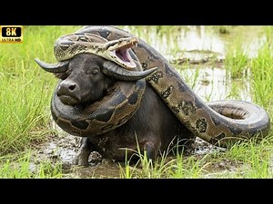 Buffalo vs Python – Strength Meets Constriction!