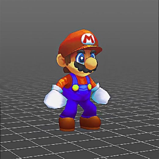 Super Mario Dimensions Concept - Mario Model Preview #nintendo #mario #smashbros #gaming #animation