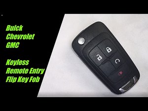 How to replace the battery in the GMC Terrain remote control?
