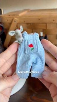 how to add a button and loop closure on your doll clothes — sewing process