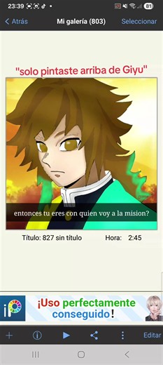Cómo usar bases en dibujos: solo pintaste arriba de Giyu