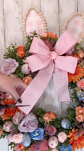 Comment ‘aiw’ and I’ll send the info to watch this fun and easy Easter wreath to you here in Facebook. Make this wreath any color to match your decor! #julieswreathboutique #CraftingJoy #craftingideas #easterdecor | Julie's Wreath Boutique