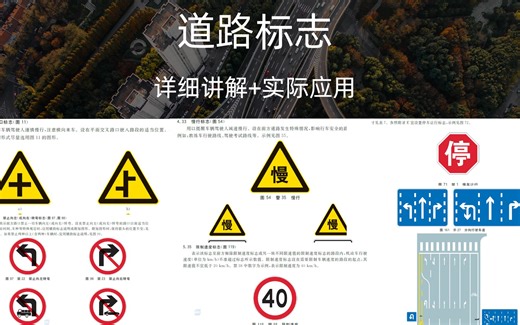 【交通规则全解析】安全出行四大条件：道路标志全解析（04）