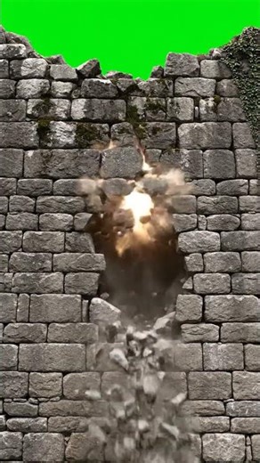 Wall of Stone Exploding