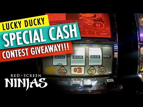 VGT SLOTS - LUCKY DUCK SLOTS FEATURING RED SCREENS & CASH CONTEST GIVEAWAY!