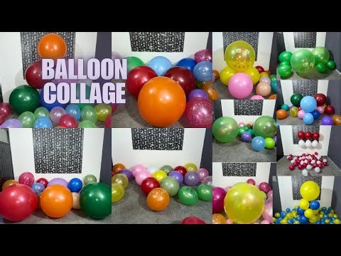 10000 Different Type Of Balloons Popping Collage Video