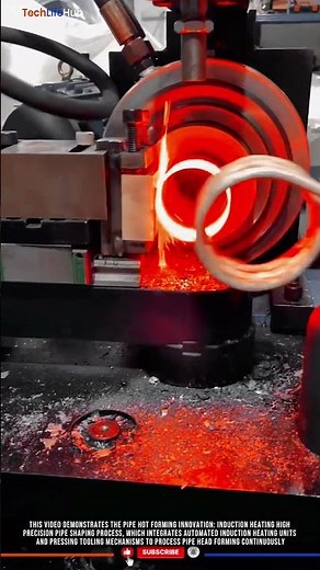 Pipe Hot Forming Innovation: Induction Heating High Precision Pipe Shaping Process #tech