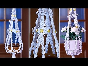 Easy Macrame Plant Hanger Flower Design DIY