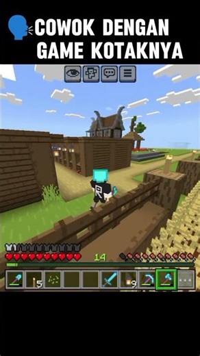 momen bermain Minecraft #minecraft #bome