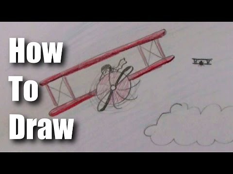 How To Draw A Biplane (EASY)