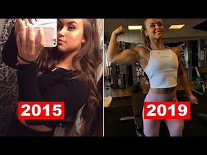 Young Swedish bodybuilder Melinda Lindmark. Muscle beautiful girl transformation from 2015-2019