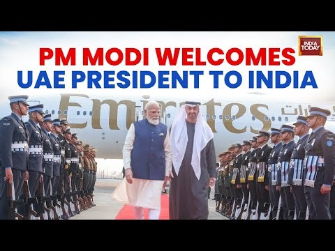 Breaking News: PM Modi Receives UAE President Sheikh Mohammed bin Zayed Al Nahyan In Delhi