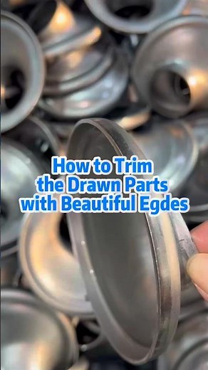 How to Trim the Drawn Parts with Beautiful Edges? | Trimming Die | Trim edges #shorts #trimming