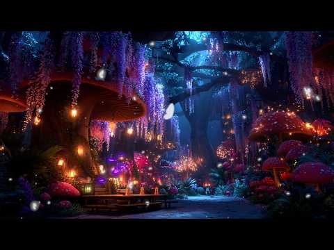 Fairy Music | Slumber in the Glow of Giant Mushrooms | Ethereal Forest Nature Sounds for Deep Sleep