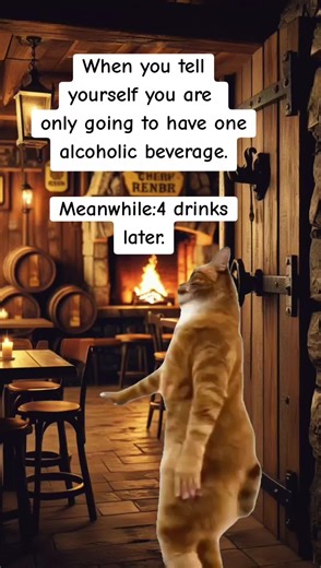 Funny Cat Video: No Self Control with Drinks