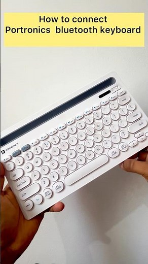 How to connect Portronics bluetooth keyboard #portronics #howtoconnect #wirelesskeyboard #keyboard