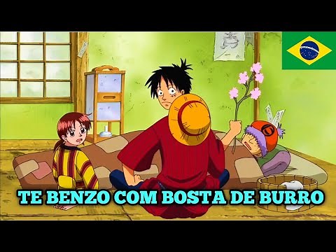 LUFFY CANTANDO "TE BENZO COM BOSTA DE BURRO" 🤣 | One Piece Dublado🇧🇷