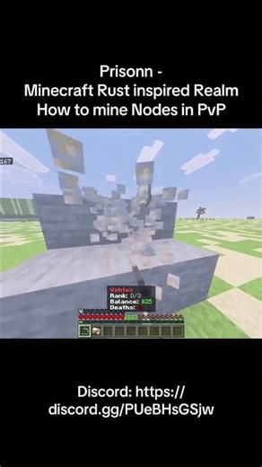 Minecraft Prison Server Realm. #minecraftrealm #minecraftbedrock #realm #prisons #rust