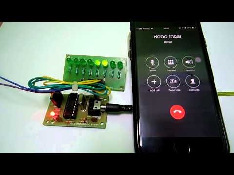 DTMF decoder MT8870 Output Testing.
