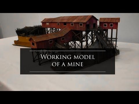 Working model of a coal mine.