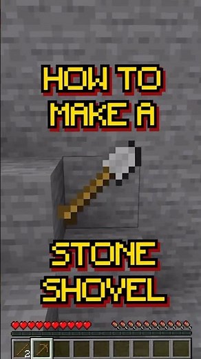 #shorts Minecraft Recipe: How to make a stone shovel short