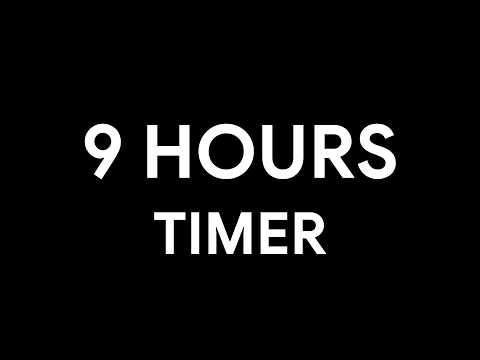 9 Hours Ambient Timer • Countdown • Deep Sleep • Relax • Screensaver [4K 1FPS]