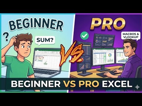 Level 1 vs. Level 100: The Excel Evolution | learn excel | Learn These Pro Excel Tips | excel class