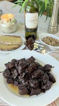 Tuscan Black Pepper Beef Peposo That Stops You Mid Bite #Shorts