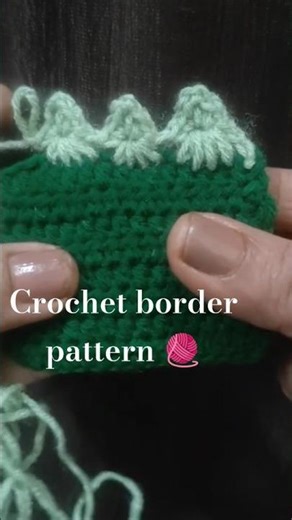 crochet border pattern || Easy & Beautiful🌸 Beginners Friendly |#crochet#borderpattern#relatable