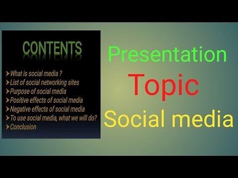 Social Media Presentation(ppt).