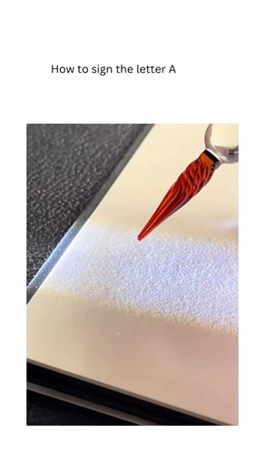 Calligraphy Videos on Instagram: "A is a shape that rises with quiet confidence and meets itself in calm balance. Two lines lift from the ground, leaning inward as if drawn by the same intention, until they touch at a clean, unwavering peak. Between them, a single crossbar settles gently, turning open air into structure and pause into meaning. The form feels like a gateway—simple, centered, and full of promise. Its sound opens the breath—align, awaken, arrive. On the page, that openness becomes