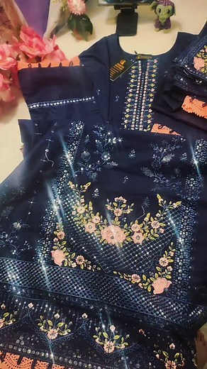 1.5K views · 22 reactions | New dress design full embroidered dress with full embroidered dupatta Order and inquiry Whatsapp 03152507644 World wide delivery available #fariyaboutique #fariyaboutique✨ #fariyaboutique | TZ stitching complete course | Facebook