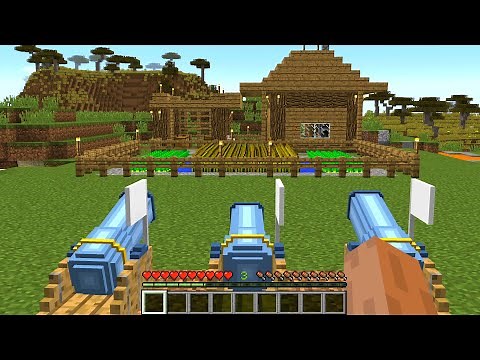 最強のロケット砲で家が大爆発するマインクラフト【マイクラ】【鳥犬猿MODクラフト #68】