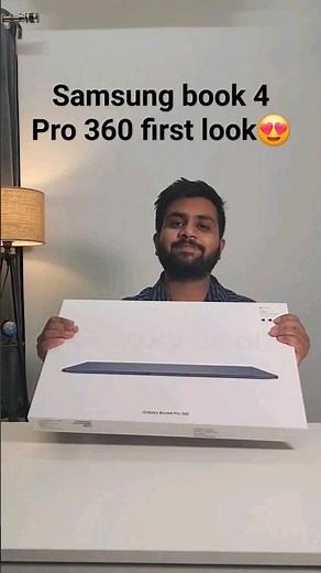 Samsung galaxy book 4 pro 360 first look 😍 #samsung #book #book4pro360