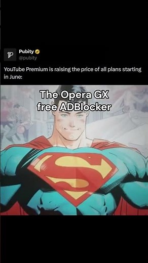 Even if youtube is rising their prices you can always count with the Opera GX free ad blocker