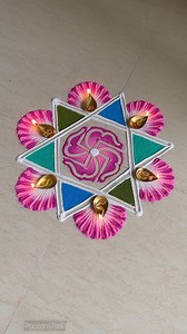 #swastika #rangoli #connectingdots #festivities #rangolidesigns #relaxing #rangoliart #festive #homedecor | Blissful Stuff by Poonam