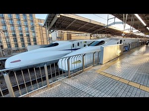 東海道新幹線京都駅 列車発着シーン集