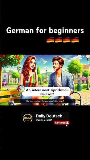Learn German with simple dialogues. For beginners: GermanA1 level