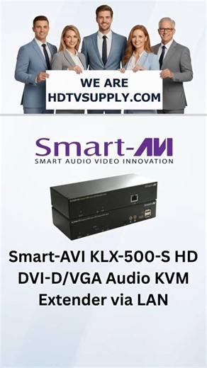 Smart-AVI KLX-500-S HD DVI-D/VGA Audio KVM Extender via LAN