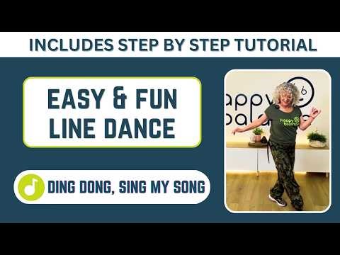 'DING DONG, SING MY SONG' Line Dance 💃 | Easy 16 Count + Step Tutorial (Viral Dance)