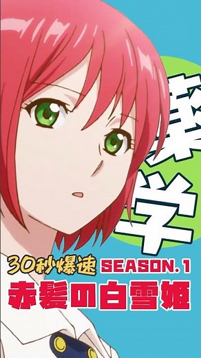 爆速アニメ紹介！赤髪の白雪姫 season1 #shorts