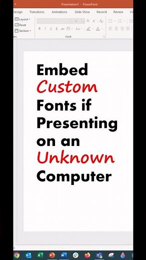 Embed Fonts in PowerPoint? ☝️